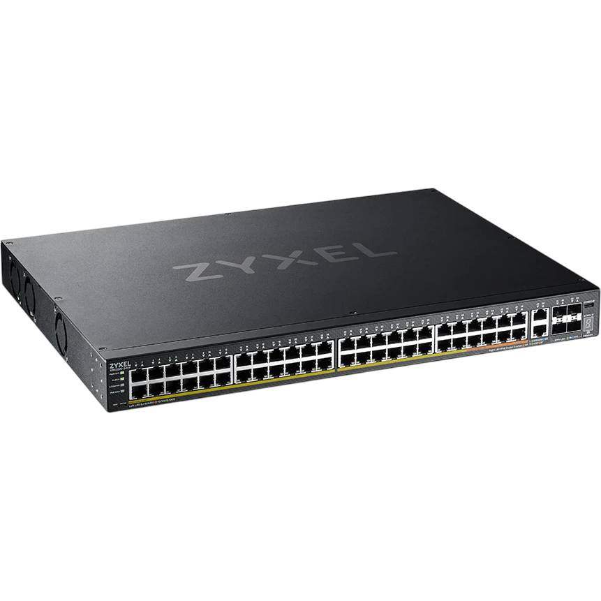 Коммутатор Zyxel XGS2220-54FP-EU0101F, 48xLAN 1Gbps, 4xSFP+, PoE