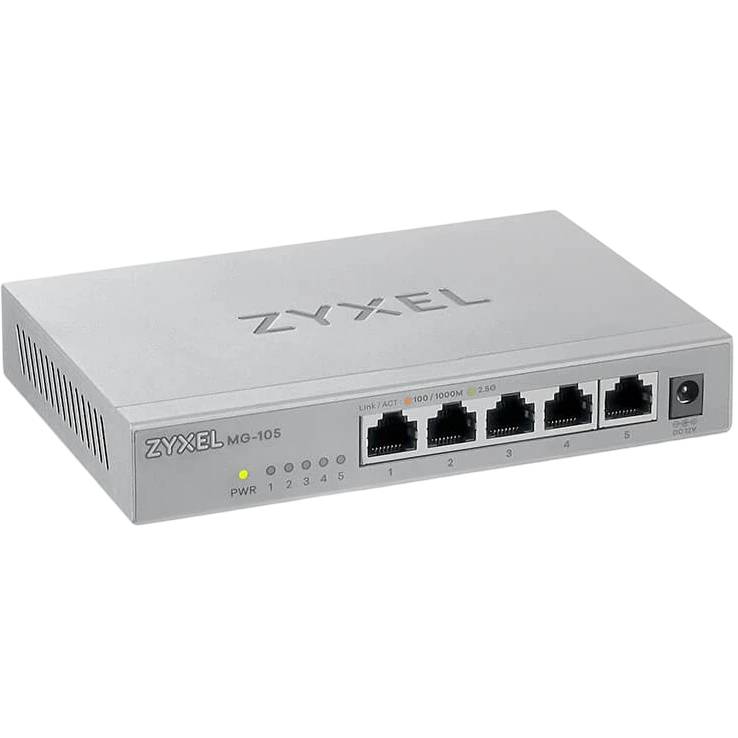Коммутатор Zyxel XMG-105-ZZ0101F, 5xLAN 2.5Gbps, 1xSFP+