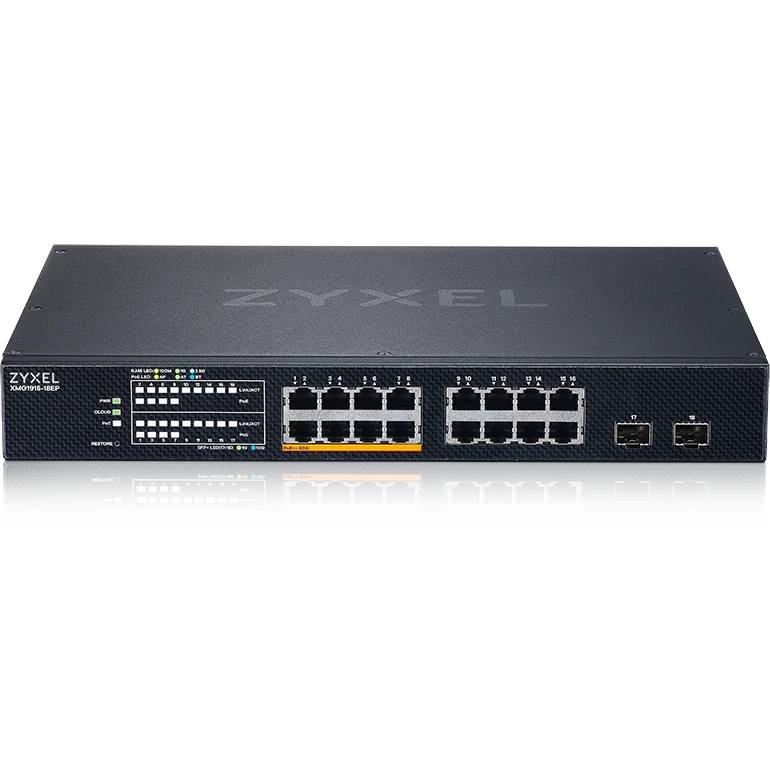 Коммутатор Zyxel XMG1915-18EP-EU0101F, 16xLAN 2.5Gbps, 2xSFP+