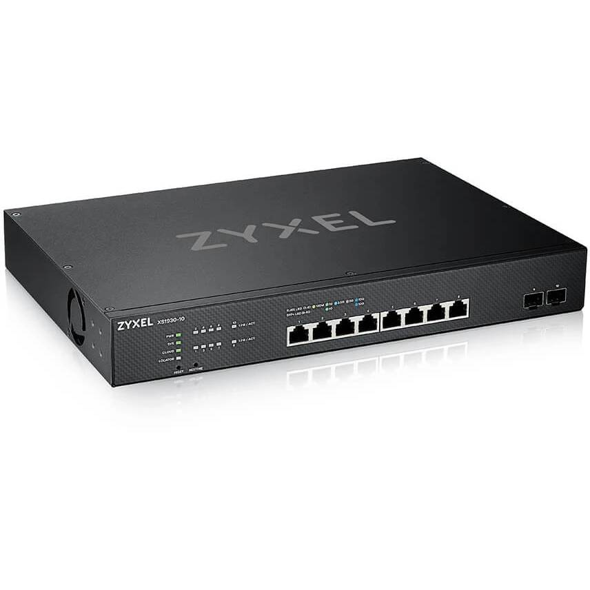 Коммутатор ZyXEL XS1930-10-ZZ0101F, 8xLAN 1GBbps, 2xSFP+