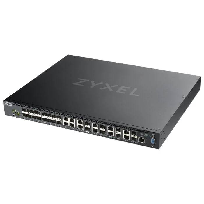 Коммутатор ZyXEL XS3800-28-ZZ0101F, 4xLAN 10GBbps, 8xCombo (10GBps/SFP), 10xSFP+